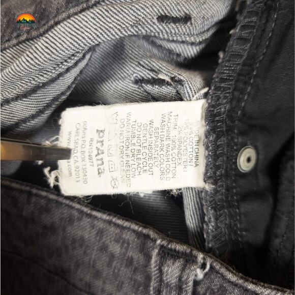 Prana Skinny Jeans Gray Herringbone Medium Wash Pockets Denim Women's Size 6 - Picture 10 of 10